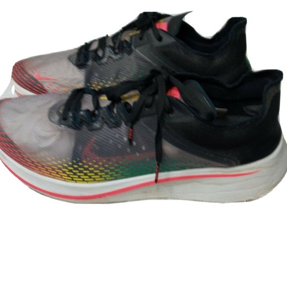 Nike Zoom Fly SP Fast Shoes Mens Size 15  Black Lucid Green Red Orbit - Picture 1 of 10